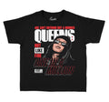 Kids Jordan retro 4 red thunder  shirt to match perfect Thunder 4s