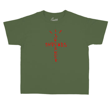 Kids travis scott 6 sneaker tees match retro 6 shoes perfectly.