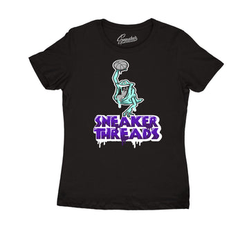 Womens Dark Concord 12 Shirt - Air Slimer - Black