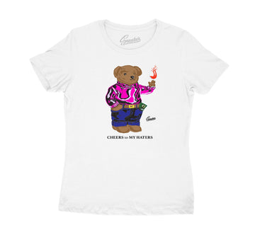 Womens sneaker tees match retro 3 barely grape shoes.