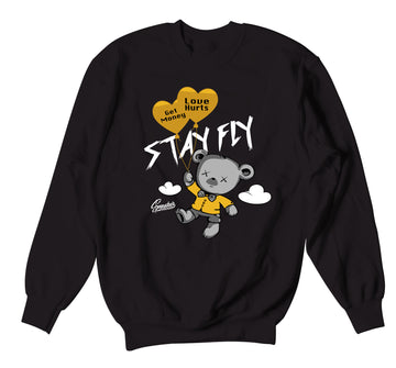 Mens sweater collection to match Jordan 9 uni gold sneaker collection