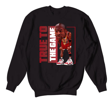 Retro 6 Carmine Sweater - True Game - Black