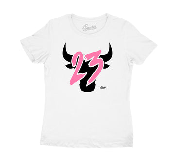 Pinksicle Jordan 8 reto shoe collection matches with women t shirts