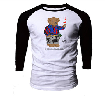 Jordan Loyal Blue 4's Cheers bear Raglan to stay fresh