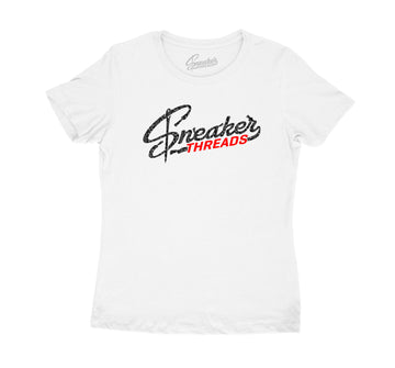 Womens Satin Snake 1 shirt - ST Logo - White