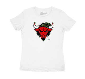Rasta Jordan 4 sneaker collection matching ladies shirt collection