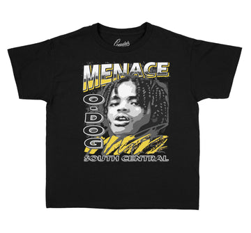 Kids t shirt collection matches with jordan 4 lightning sneaker collection