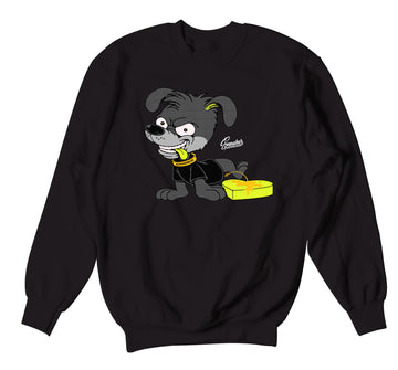 Retro 1 Volt Gold Sweater - Love Stinks - Black