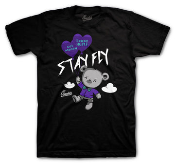 Purple Grape Jordan 5 sneakers matching with mens t shirt collection