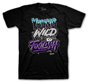 Purple Grape JOrdan 5 shirt collection matches with mens sneakers