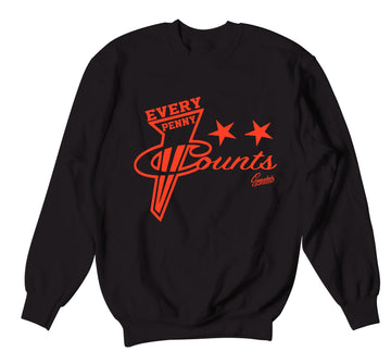 sweatshirt collection designed to match the sneaker lava foamposite collection