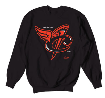 Foamposite Lava Sweater - Heaven Cent - Black