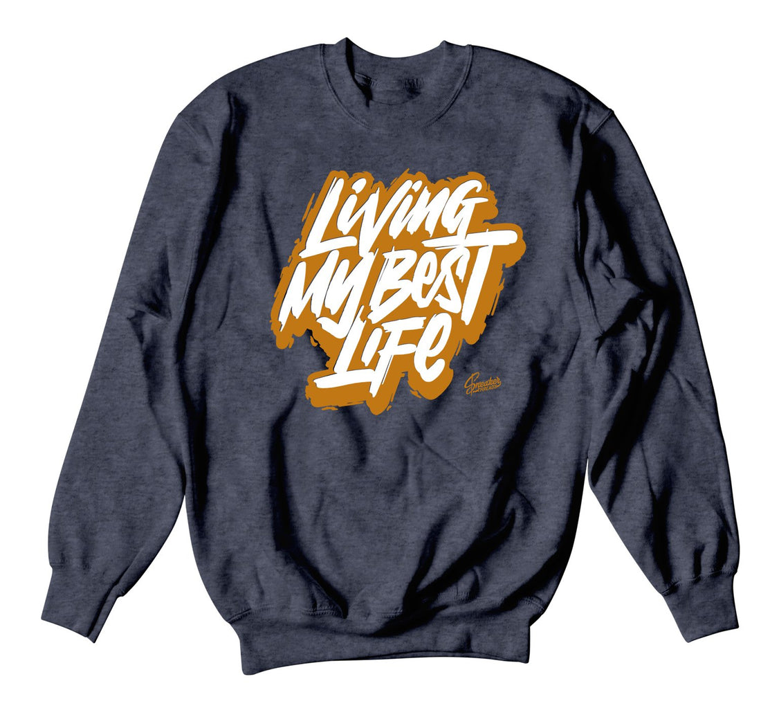 washed denim 6s has matching sweater collection