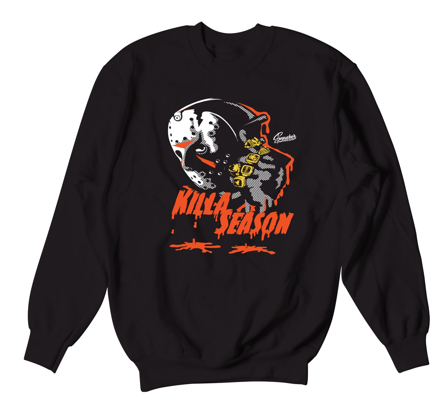 Retro Starfish Sweater - Killa Season - Black