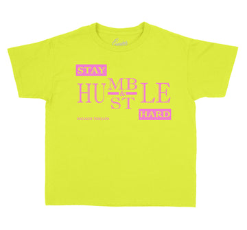 Lemon Venom Jordan 4 sneaker collection matching with boys t shirts