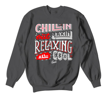 Jordan 12 Dark Grey Relaxin Sweater to match fit