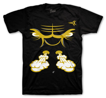Retro 12 Royalty Shirt - Raging Face - Black