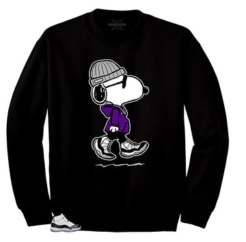 Jordan 11 concord sweaters match retro 11s shoes.