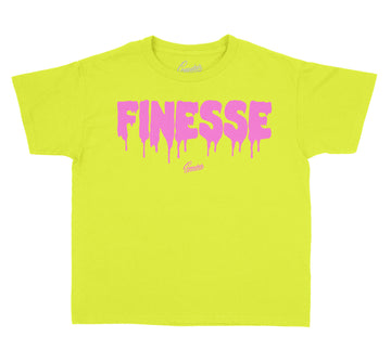 Lemon Venom Jordan 4 sneaker collection matches with kids tees
