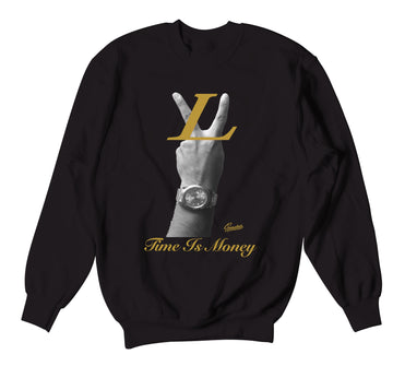 Retro 6 DMP Sweater - Time Is Money - Black