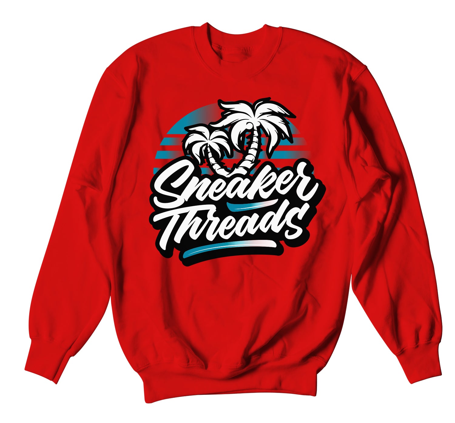 Retro 1 NC To CHI Sweater - ST Palms - Red