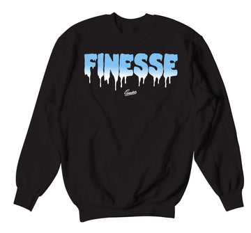 Mens crewneck designed to match the jordan9 university blue sneakers