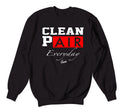 crewneck sweater match the foamposite pro black white sneakers