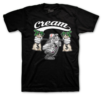 Retro 4 Tech Grey Shirt - Cream - Black