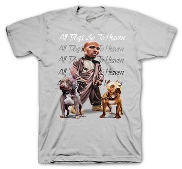 Retro 4 Tech Grey Shirt - All Dogs - Silver