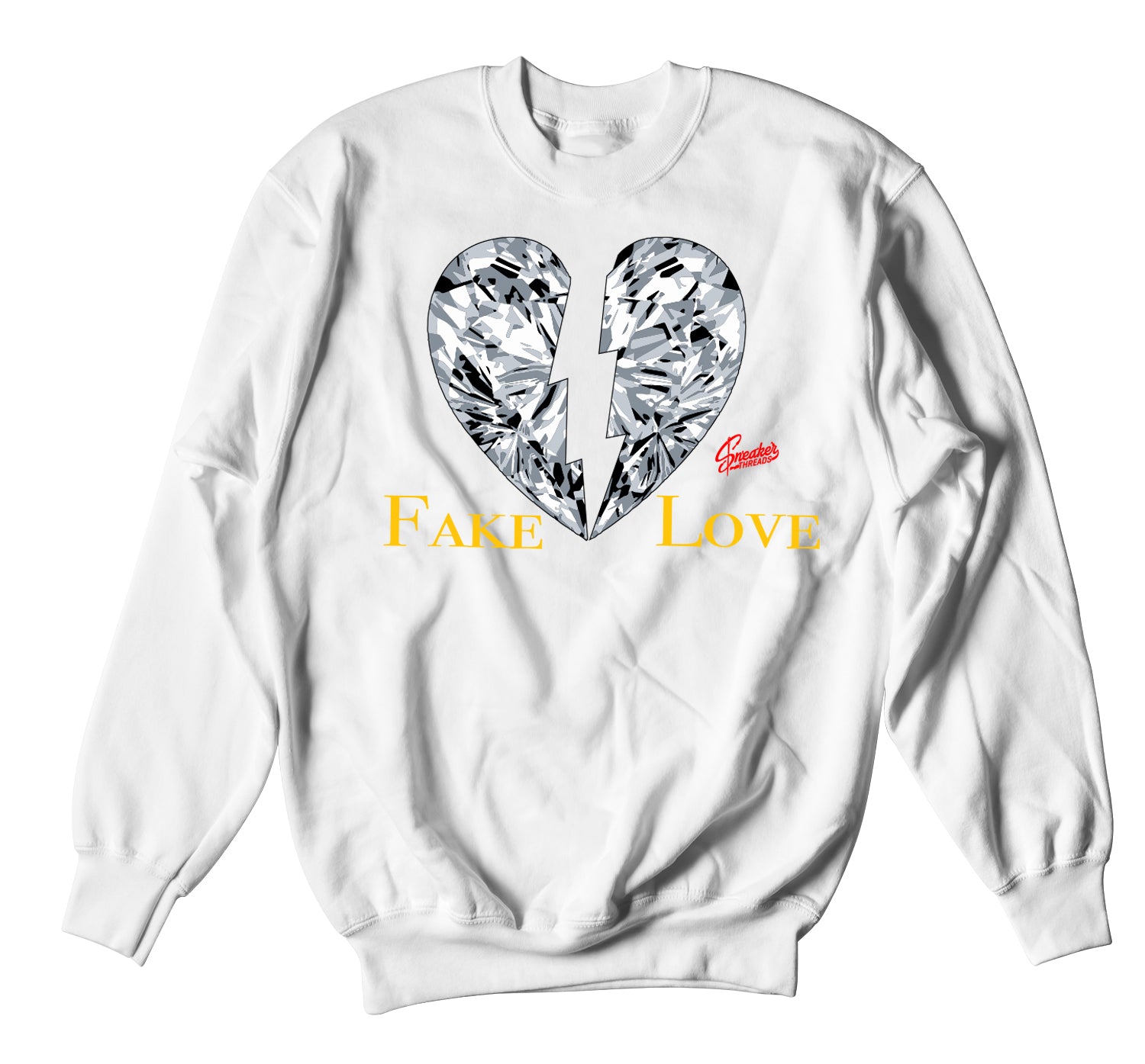Retro 3 Cool Grey Sweater - Love - White