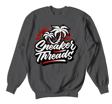 Jordan 12 Dark Grey ST Palms Sneaker Sweater to match perfect