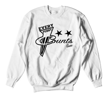 crewneck sweaters for men match perfect with the foamposite pro black white