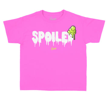 Lemon Venom Jordan 4 sneaker colleen matches with kids tee collection