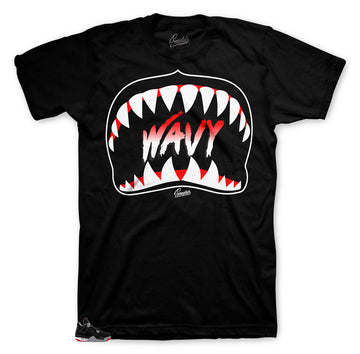 tee that matches the sneaker Jordan 4 bred collection