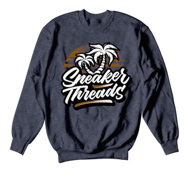 Jordan 6 denim washed sneaker collection matching crewnecks for men