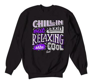 Sneaker sweaters to match air max 90 hyper grape sneakers perfectly.