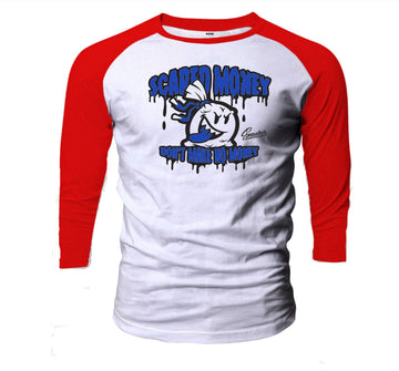 Jordan 4 Loyal Blue Scared Money Sick Raglan