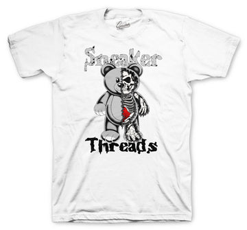 Retro 4 Tech Grey Shirt - Play Bear - White