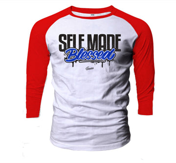 Jordan 4 Loyal Blue Self Made shirt