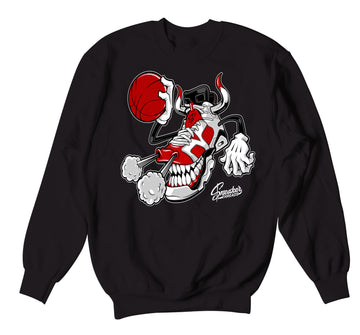 Retro 6 Carmine Sweater - Fly Kicks - Black