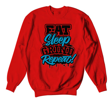 Retro 1 NC To CHI Sweater - Daily Routine - Red
