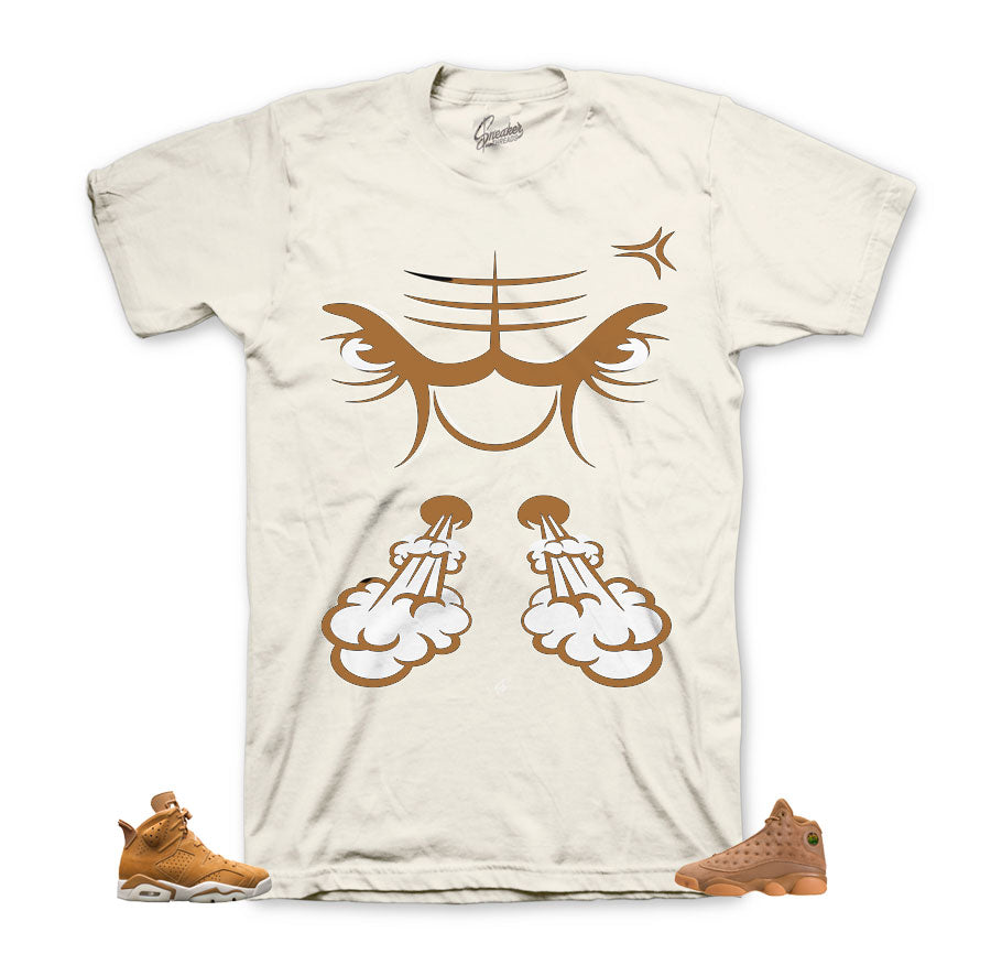 Wheat Jordan 6 shirts | Bullface shirts match shoes.
