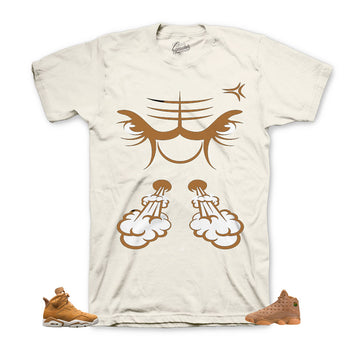 Wheat Jordan 6 shirts | Bullface shirts match shoes.