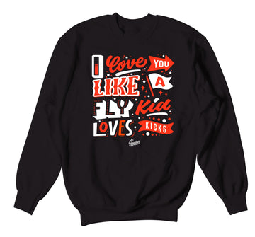 Lava Foamposite sneaker collection matching sweaters