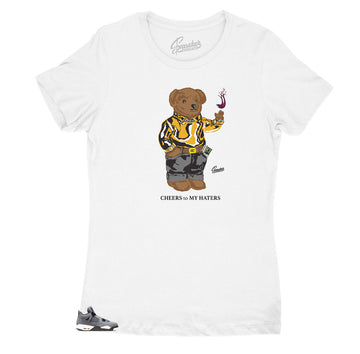 Bear nice shirts for women to match Jordan 4 Cool Grey release