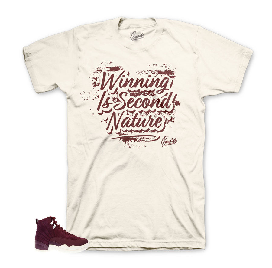 Jordan 12 bordeaux shirt | Sneaker shirts.
