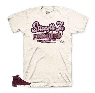 Jordan 12 bordeaux matching tee | Sneaker shirts.