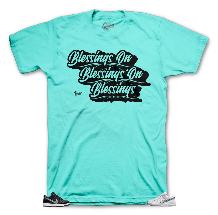 Diamond Dunk Mint shirts to match color-way perfect