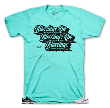 Diamond Dunk Mint shirts to match color-way perfect