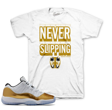 Closing ceremony 11 shirts match retro 11 gold sneaker tees.